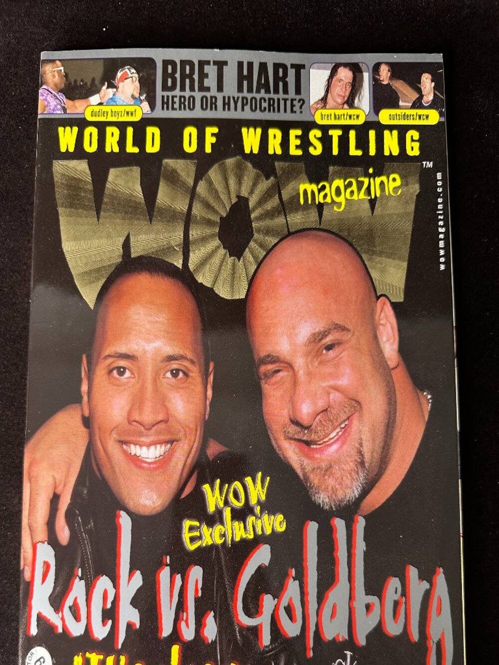 Vintage WOW World of Wrestling Magazine Mar 2000 Vol 1 #11 The Rock vs Goldberg